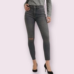 Lucky Brand Los Angeles Gray High Rise Bridgette Skinny Jeans